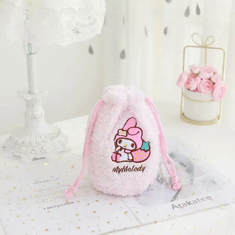 Hello Kitty My Melody Cinnamoroll Little Twin Star PomPomPurin Kuromi Cosmetic Drawstring Pocket Bag Hello Kitty My Melody Cinnamoroll Little Twin Star PomPomPurin Kuromi Cosmetic Drawstring Pocket Bag