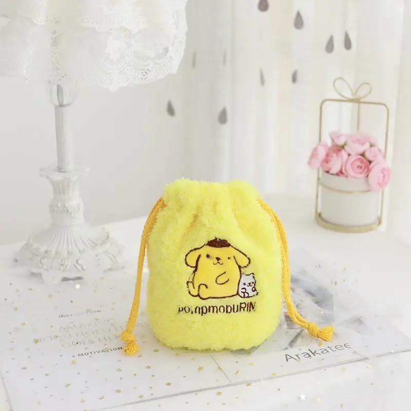 Hello Kitty My Melody Cinnamoroll Little Twin Star PomPomPurin Kuromi Cosmetic Drawstring Pocket Bag Hello Kitty My Melody Cinnamoroll Little Twin Star PomPomPurin Kuromi Cosmetic Drawstring Pocket Bag