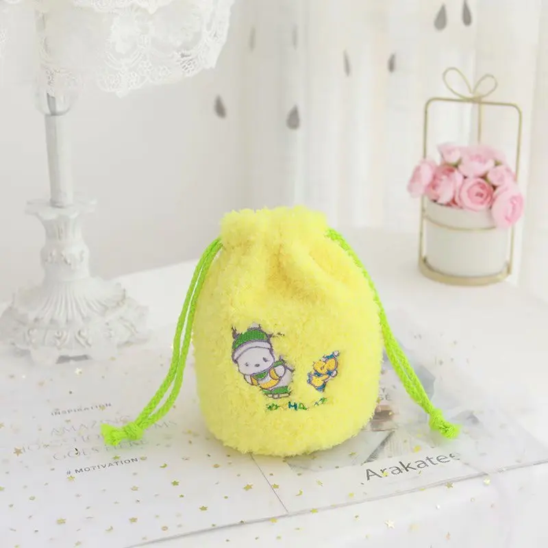 Hello Kitty My Melody Cinnamoroll Little Twin Star PomPomPurin Kuromi Cosmetic Drawstring Pocket Bag Hello Kitty My Melody Cinnamoroll Little Twin Star PomPomPurin Kuromi Cosmetic Drawstring Pocket Bag