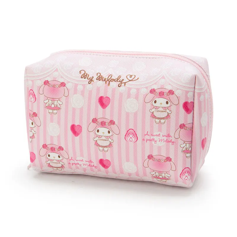 Little Twin Stars My Melody Kuromi Cartoon PU Leather Storage Bag