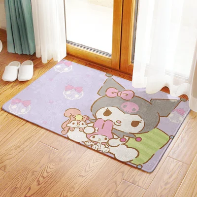 Kuromi Melody Anime Home Decoration Floor Mat Carpets Kuromi Melody Anime Home Decoration Floor Mat Carpets