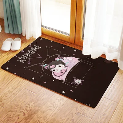 Kuromi Melody Anime Home Decoration Floor Mat Carpets Kuromi Melody Anime Home Decoration Floor Mat Carpets