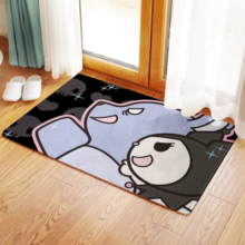 Kuromi Melody Anime Home Decoration Floor Mat Carpets Kuromi Melody Anime Home Decoration Floor Mat Carpets