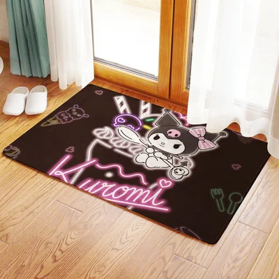 Kuromi Melody Anime Home Decoration Floor Mat Carpets Kuromi Melody Anime Home Decoration Floor Mat Carpets