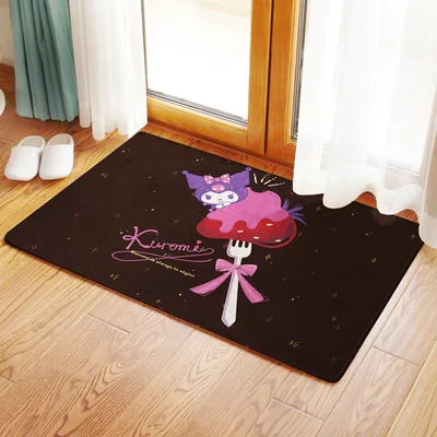 Kuromi Melody Anime Home Decoration Floor Mat Carpets Kuromi Melody Anime Home Decoration Floor Mat Carpets