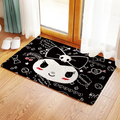 Kuromi Melody Anime Home Decoration Floor Mat Carpets Kuromi Melody Anime Home Decoration Floor Mat Carpets