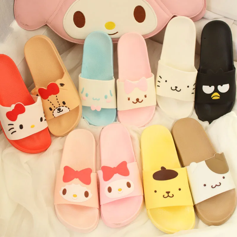 Cartoon Kuromi Non Slip Soft Kawaii Slippers