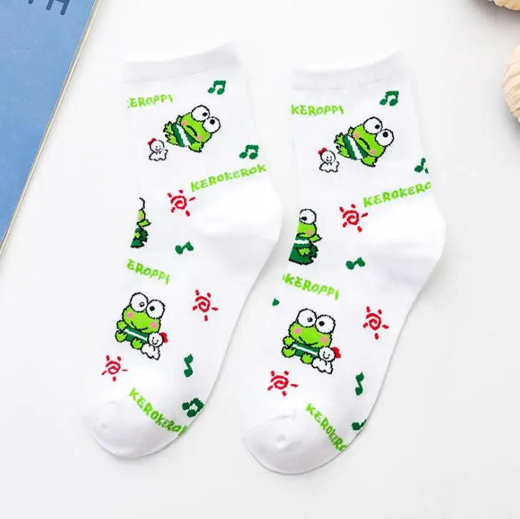 My Melody Purin Pudding Dog Frog Kuromi Gudetama Anime Socks