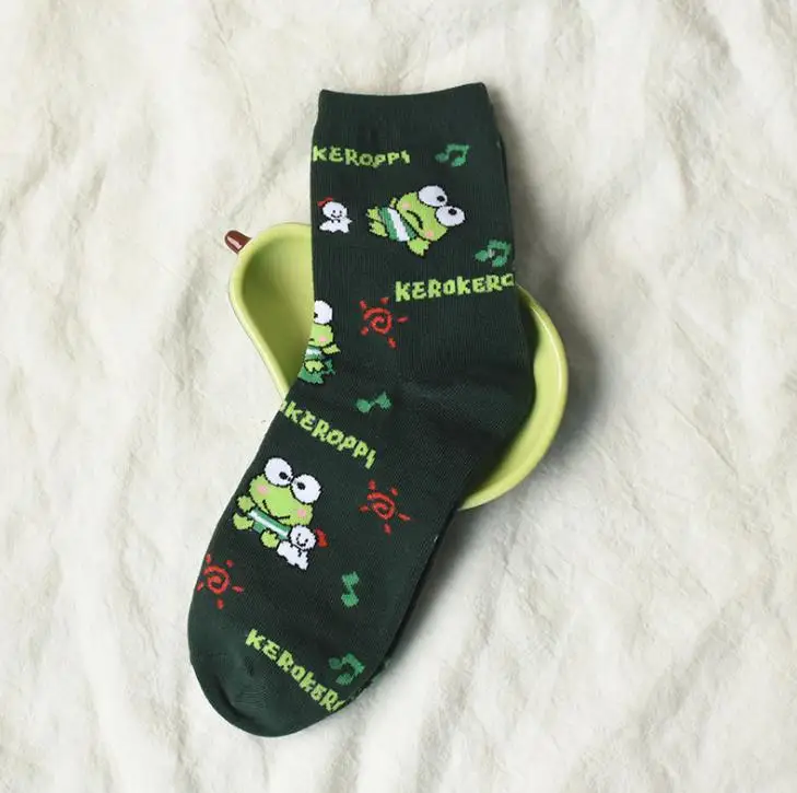 My Melody Purin Pudding Dog Frog Kuromi Gudetama Anime Socks