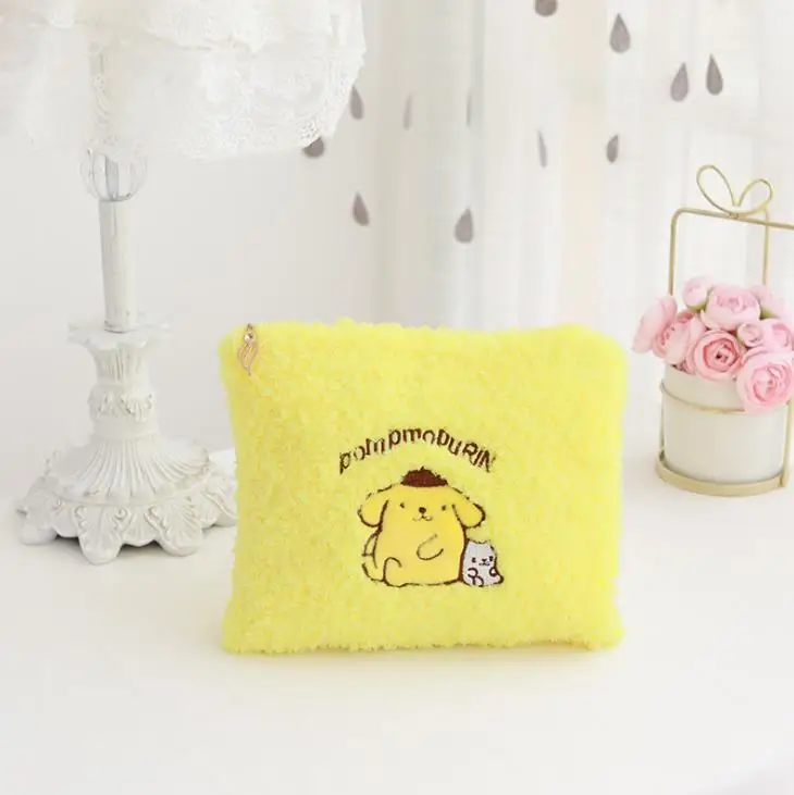 My Melody Pudding Cinnamoroll Dog Kuromi Plush Portable Storage Coin Bag My Melody Pudding Cinnamoroll Dog Kuromi Plush Portable Storage Coin Bag