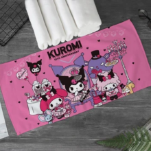 Kuromi Melody Anime Cosplay Washcloth Bath Towel Kuromi Melody Anime Cosplay Washcloth Bath Towel