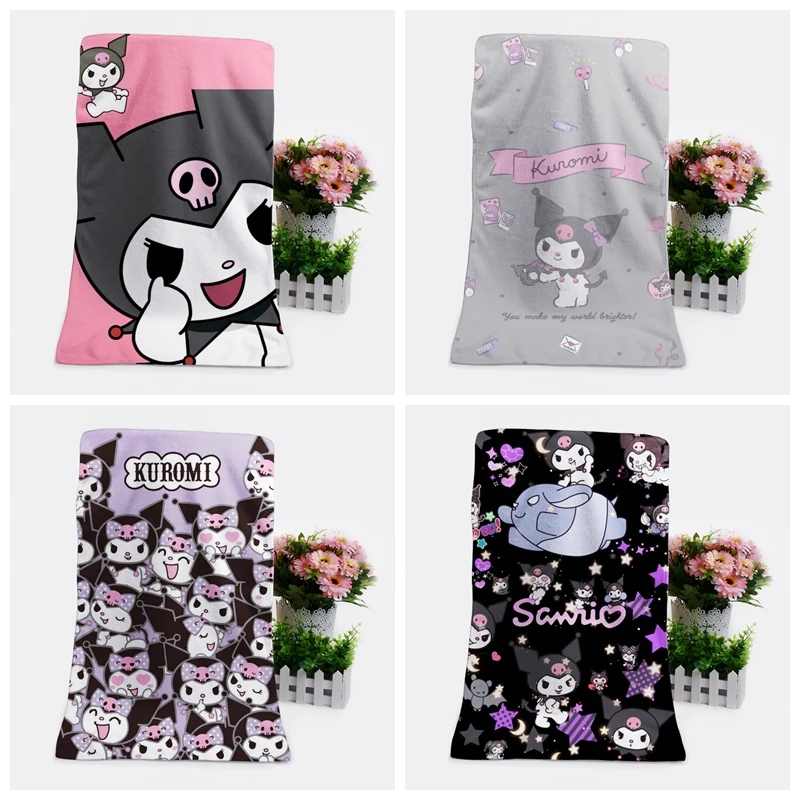 Kuromi Anime Cosplay Washcloth Bath Towel