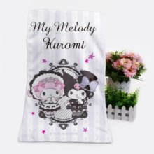 Kuromi Anime Style Soft Bath Towels Kuromi Anime Style Soft Bath Towels