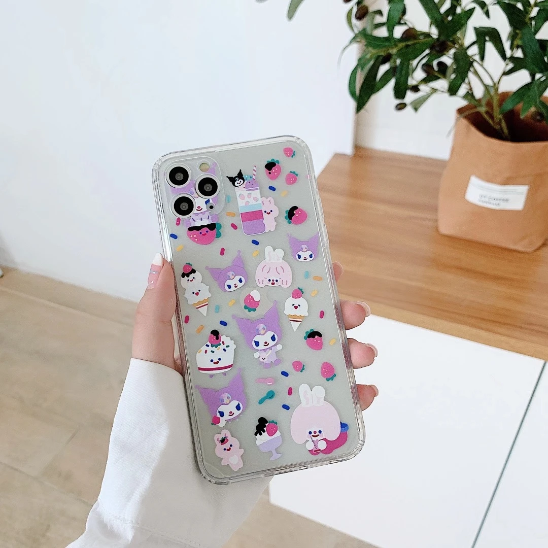 Kuromi My Melody Anime Soft TPU iPhone Case Kuromi My Melody Anime Soft TPU iPhone Case