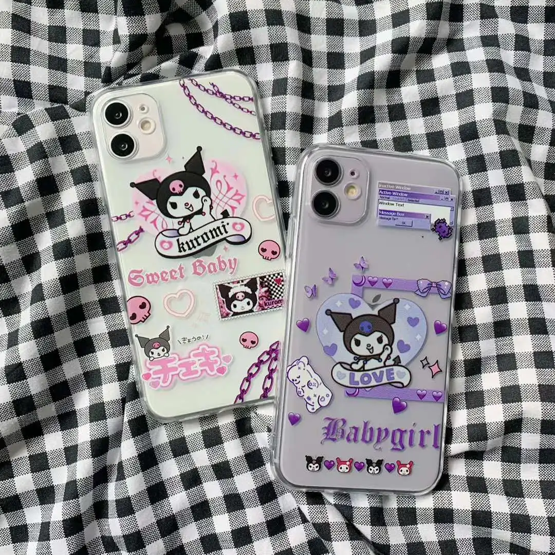Kuromi My Melody Anime Soft TPU iPhone Case