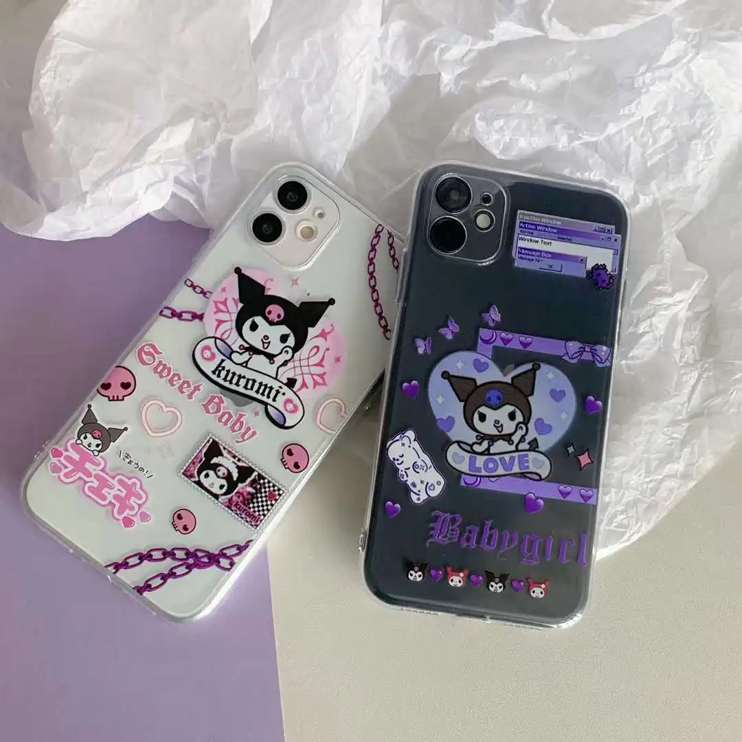 Kuromi My Melody Anime Soft TPU iPhone Case