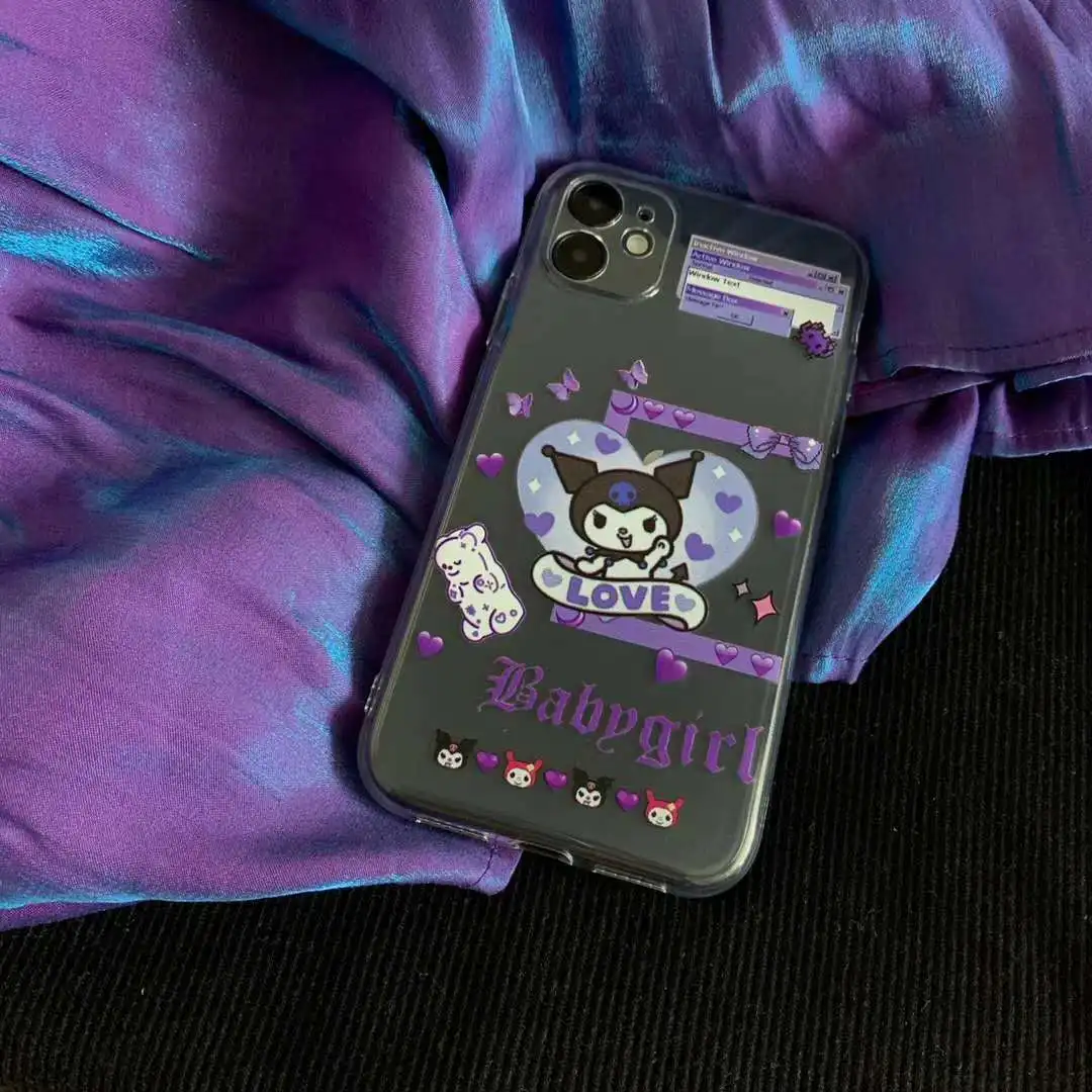 Kuromi My Melody Anime Soft TPU iPhone Case