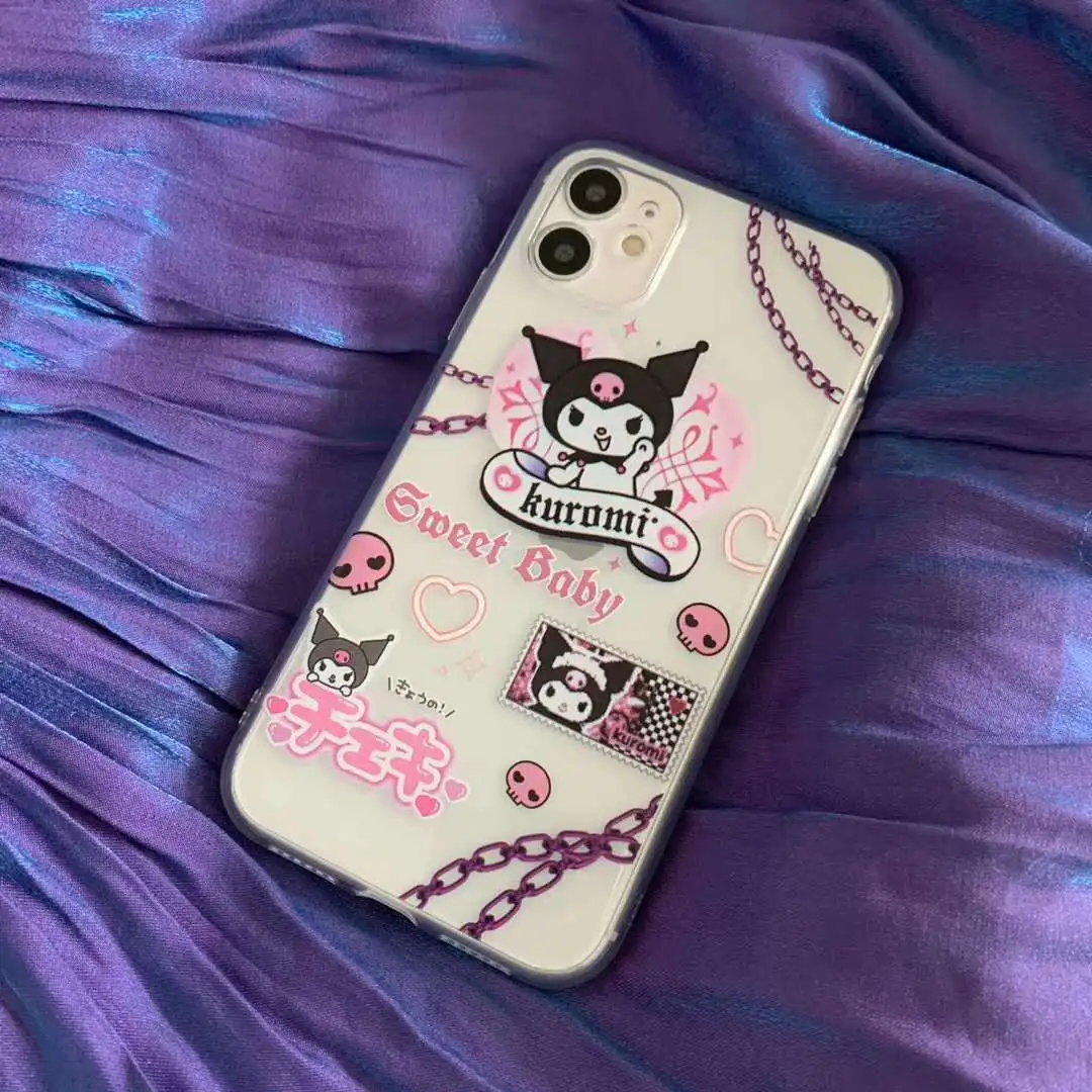 Kuromi My Melody Anime Soft TPU iPhone Case Kuromi My Melody Anime Soft TPU iPhone Case