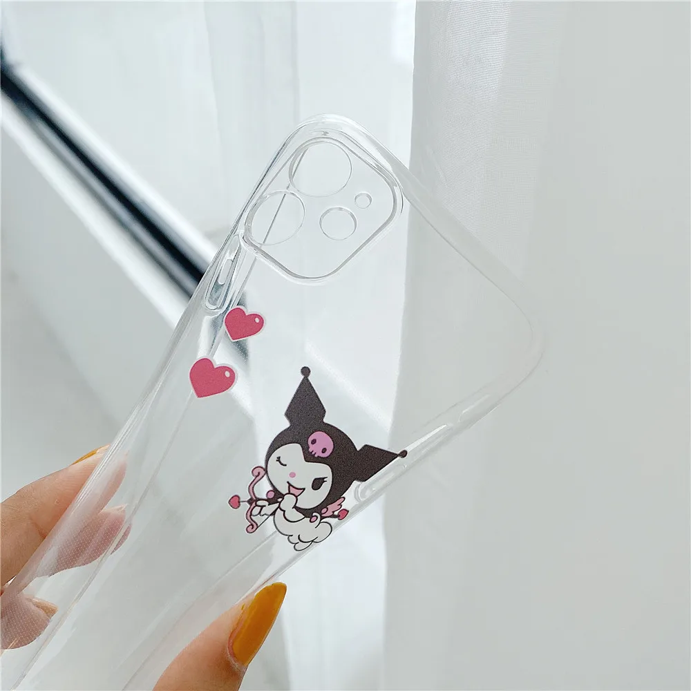 Kuromi My Melody Anime Clear Soft TPU Phone Case
