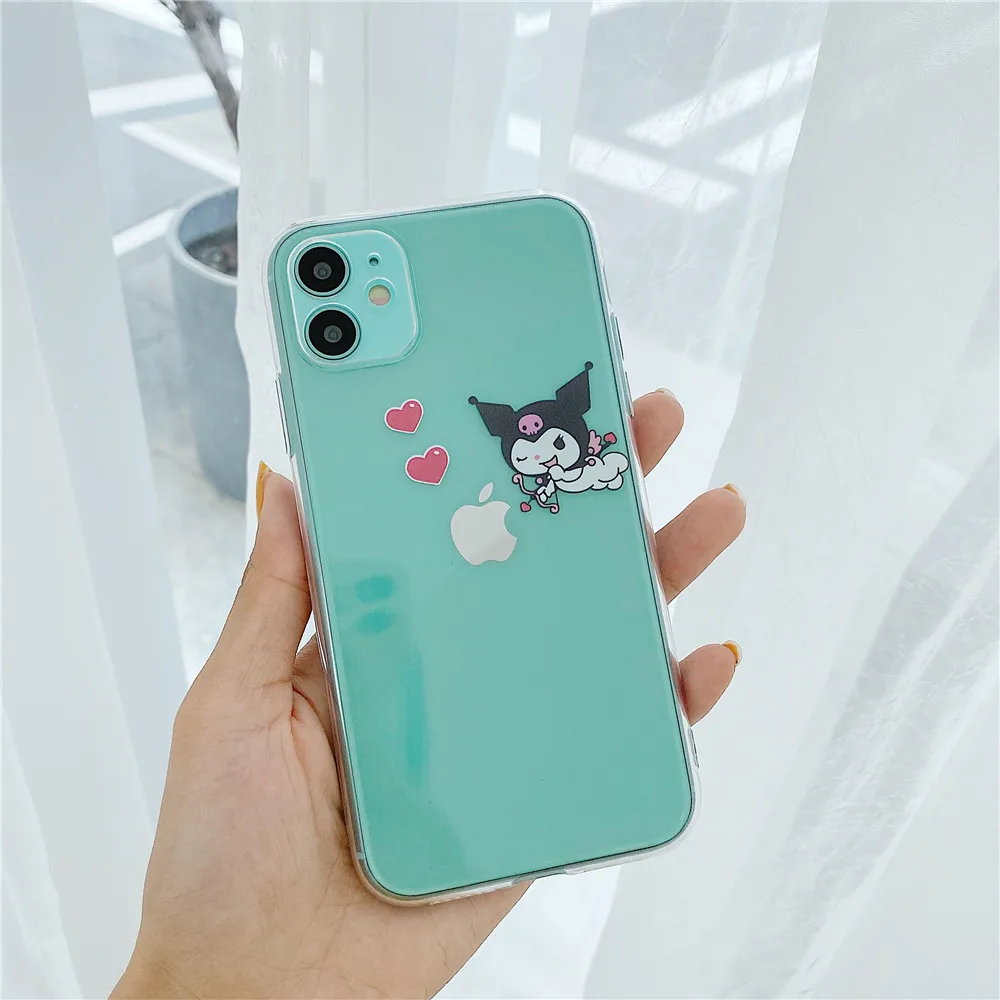 Kuromi My Melody Anime Clear Soft TPU Phone Case