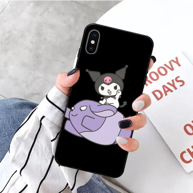 Kuromi Black Turban TPU Soft Phone Case
