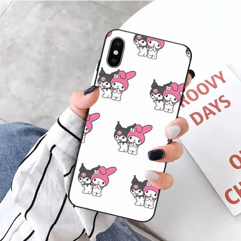Kuromi Black Turban TPU Soft Phone Case