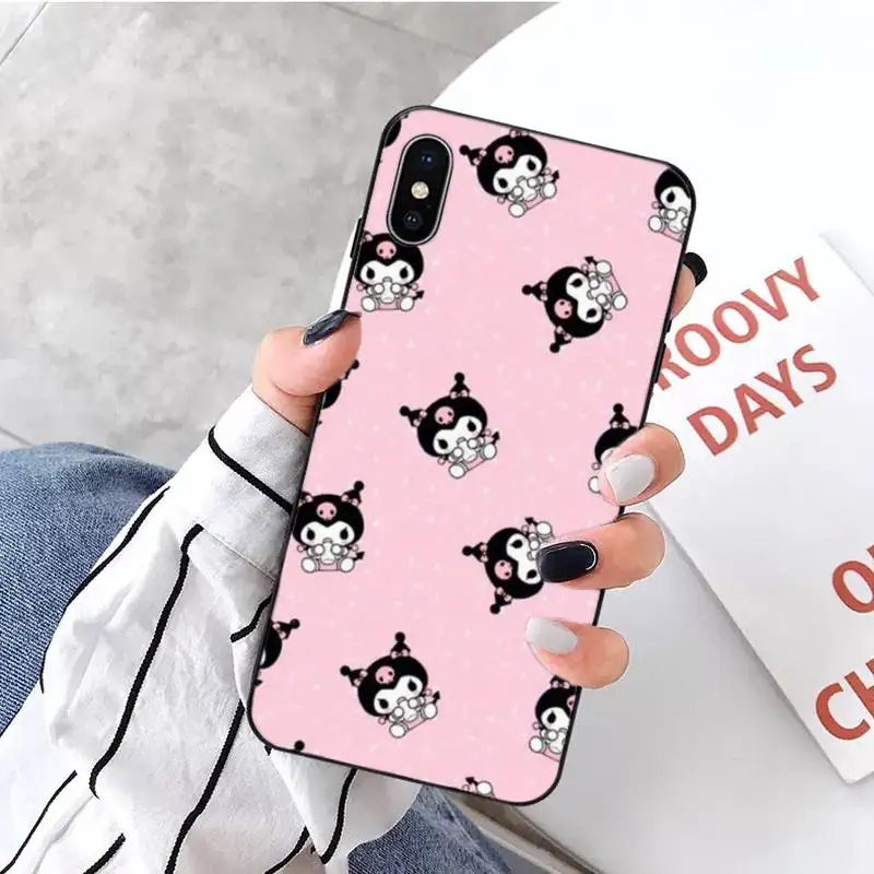 Kuromi Black Turban TPU Soft Phone Case