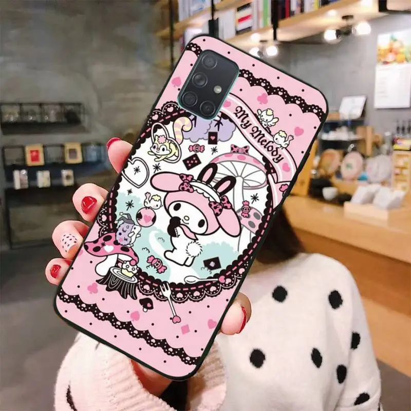 Kuromi Cartoon Black Phone Case For Samsung Galaxy