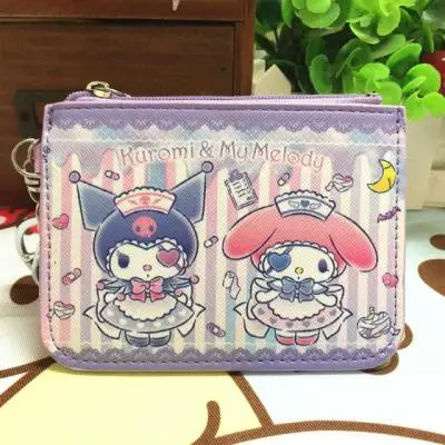 Kuromi Anime Zipper Coin Card Wallet