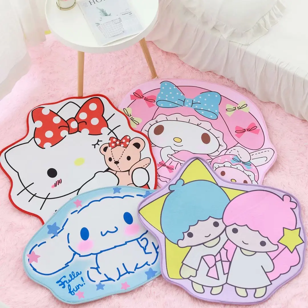 Hello Kitty My Melody Cinnamoroll PomPomPurin Badtz-Maru Little Twin Star Floor Carpet
