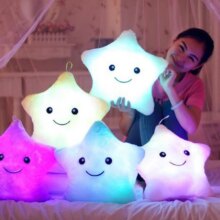 Star Moon Colorful Luminous Glowing LED Light Cushion Star Moon Colorful Luminous Glowing LED Light Cushion
