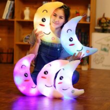 Star Moon Colorful Luminous Glowing LED Light Cushion Star Moon Colorful Luminous Glowing LED Light Cushion