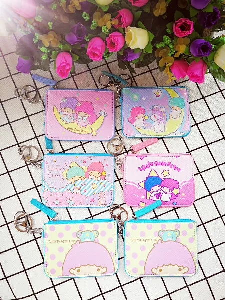 Little Twins Star Cartoon Stuffed Mini Doll Coin Purses