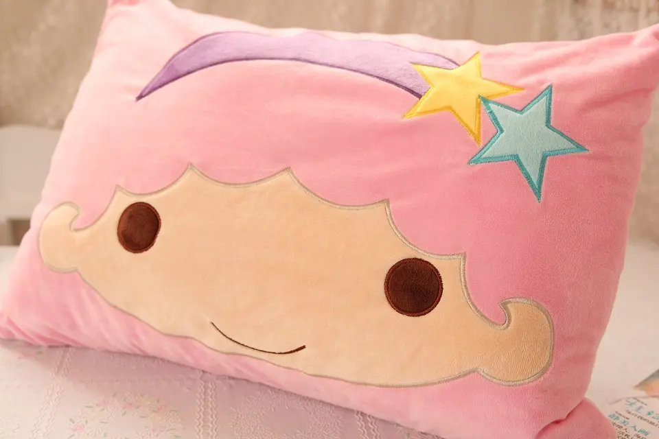 Cartoon Little Twin Star Soft Kawaii Pillow Cover