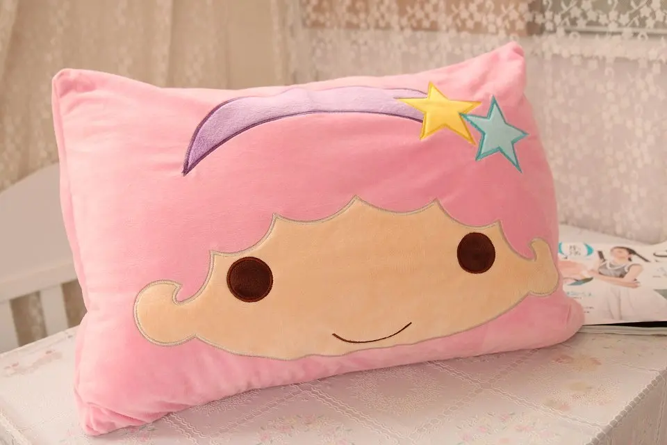 Cartoon Little Twin Star Soft Kawaii Pillow Cover