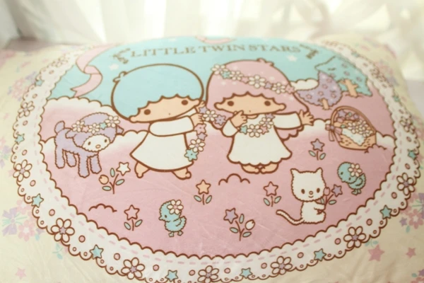 Little Twin Star Cartoon Soft Pillow Case Cover Little Twin Star Cartoon Soft Pillow Case Cover