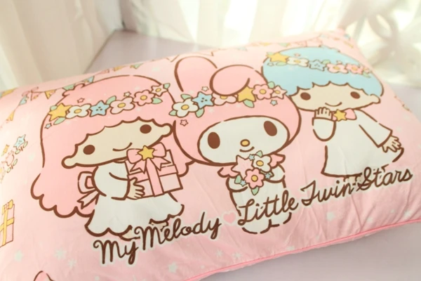 Little Twin Star Cartoon Soft Pillow Case Cover Little Twin Star Cartoon Soft Pillow Case Cover