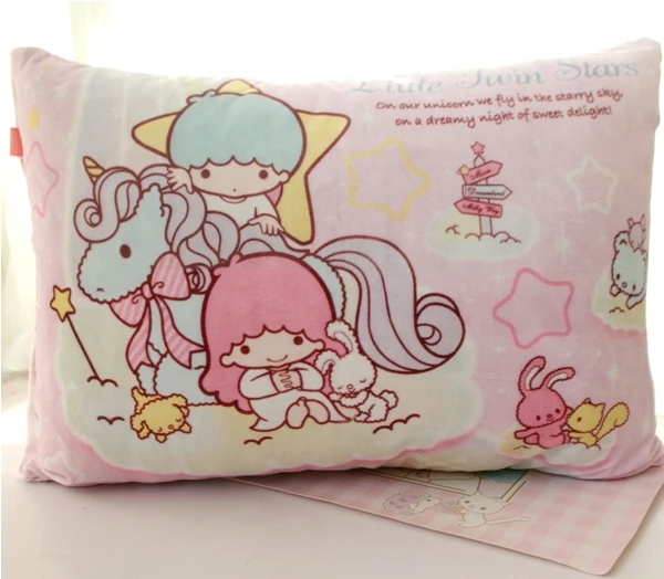 Little Twin Star Cartoon Soft Pillow Case Cover Little Twin Star Cartoon Soft Pillow Case Cover
