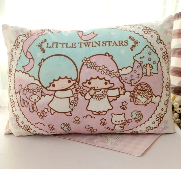 Little Twin Star Cartoon Soft Pillow Case Cover Little Twin Star Cartoon Soft Pillow Case Cover