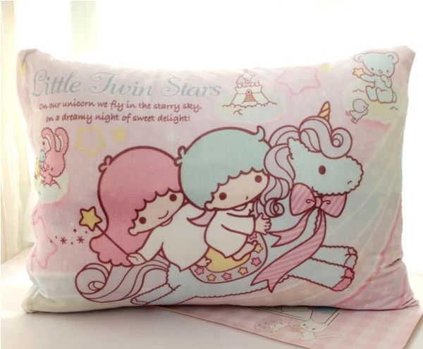 Little Twin Star Cartoon Soft Pillow Case Cover Little Twin Star Cartoon Soft Pillow Case Cover