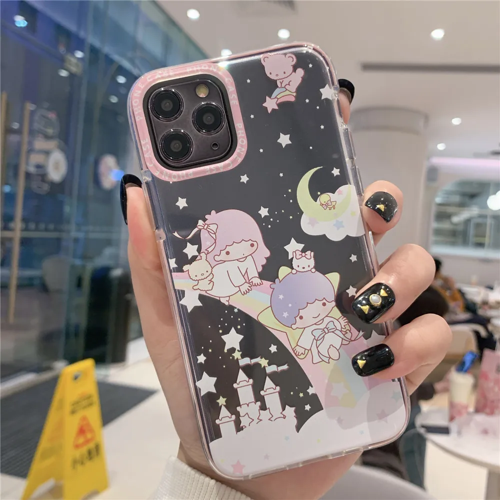 Little Twin Star Anime Lens Protection TPU Phone Case