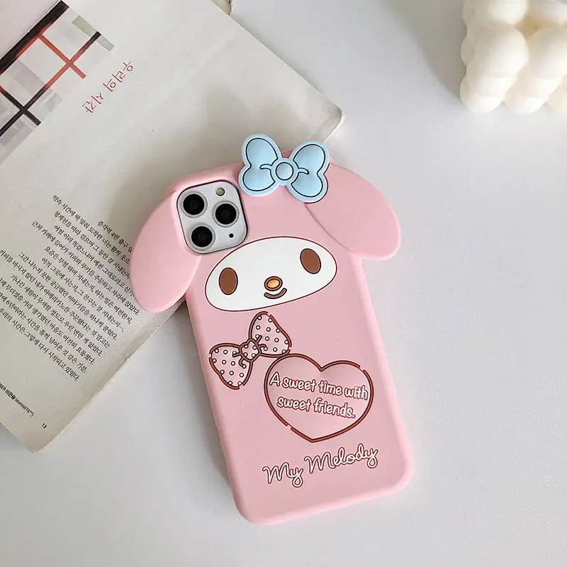 My Melody Cinnamonroll Pom Pom Purin Silicone Phone Case