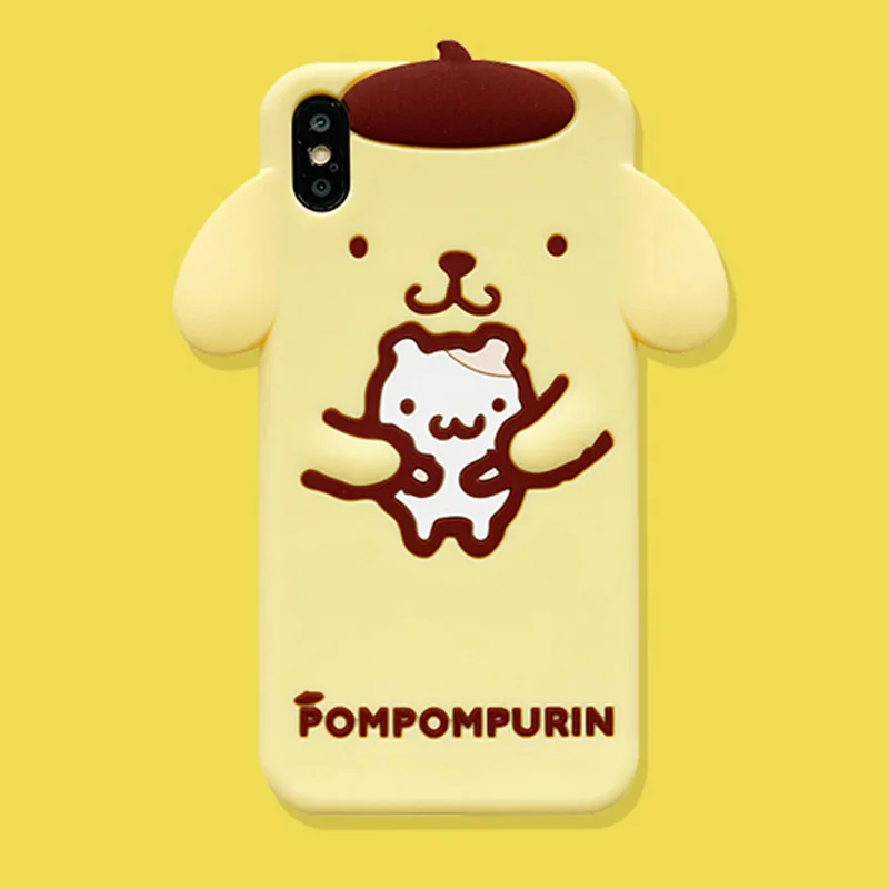 Pompompurin Cinnamoroll My Melody Dog 3D Cartoon Phone Case
