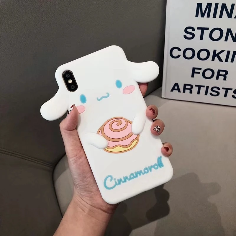 Pom Purin Cinnamoroll Dog My Melody 3D Cartoon Phone Case