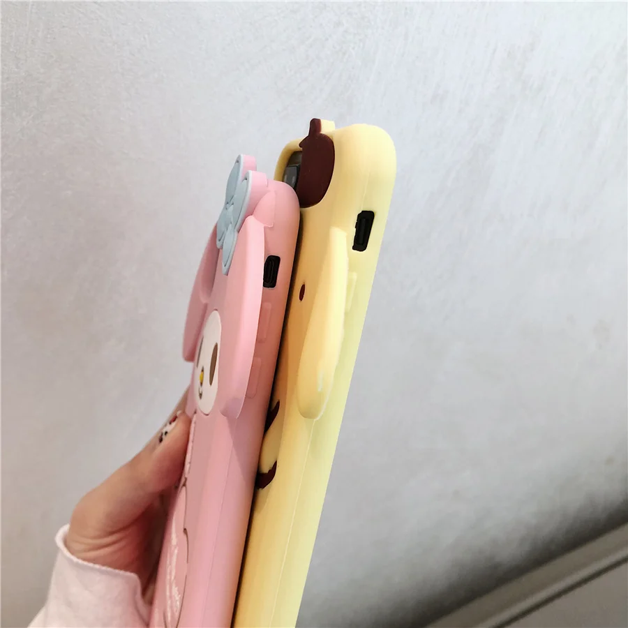 Pom Purin Cinnamoroll Dog My Melody 3D Cartoon Phone Case