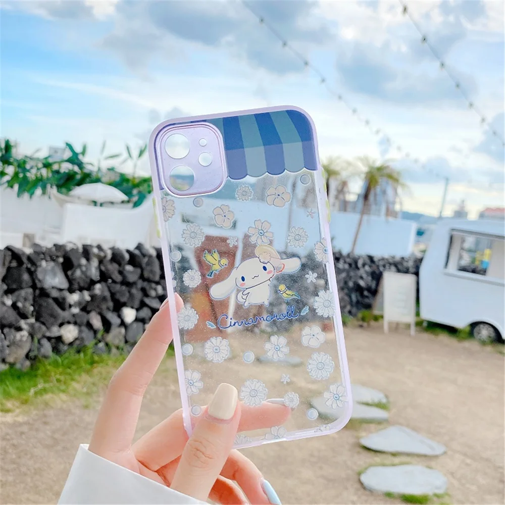 My Melody Cinnamoroll Pom Pom Purin Cartoon Phone Case For iPhone