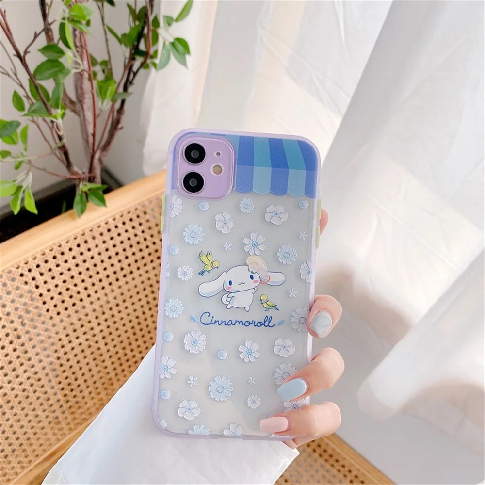 My Melody Cinnamoroll Pom Pom Purin Cartoon Phone Case For iPhone