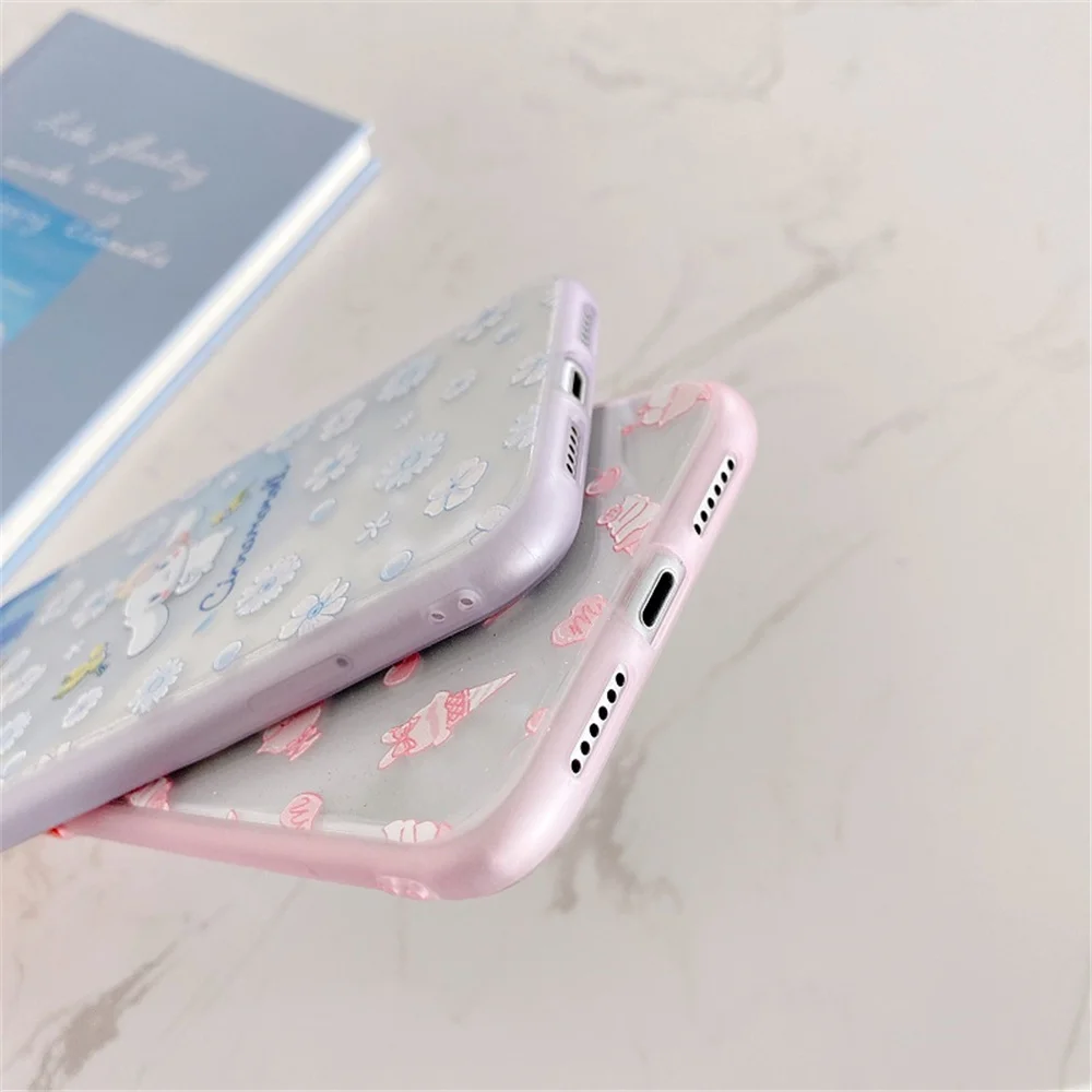 My Melody Cinnamoroll Pom Pom Purin Cartoon Phone Case For iPhone