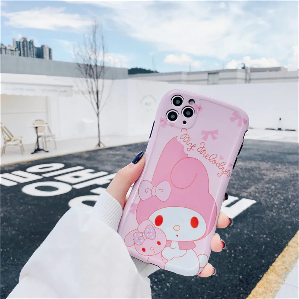 Kawaii Cinnamoroll My Melody Cartoon iPhone Case for 7,8,X,XR,XS,11 Kawaii Cinnamoroll My Melody Cartoon iPhone Case for 7,8,X,XR,XS,11