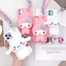 My Melody Cat 3D Cartoon Phone Case With Lanyard My Melody Cat 3D Cartoon Phone Case With Lanyard